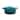 Artisan 5 Qt Round Dutch Oven - Teal Ombre - Enamel - Brushed SS Hollow Knob - Cast Iron