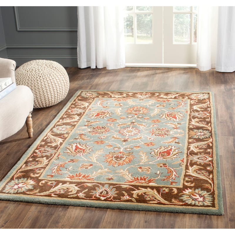 SAFAVIEH Handmade Heritage Full Bloom Traditional Oriental Wool Rug