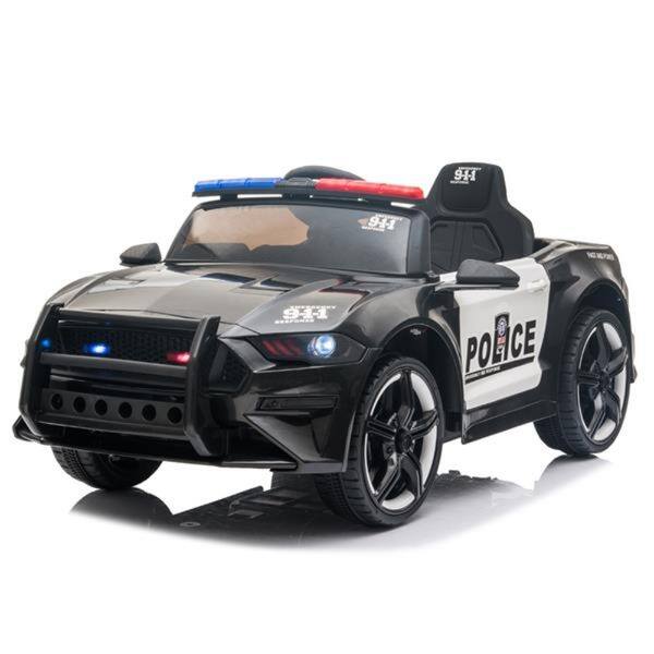 slide 2 of 18, 12V Kids Ride On Car ,Police sports car,2.4GHZ Remote Control,LED Lights,Siren,Microphone - 43.3"(L)x22"(W)x17.8"(H)