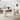 63" Modern White 2‑in‑1 Dining Writing Table, Glossy Sintered Stone Top, Double Roman Column Legs