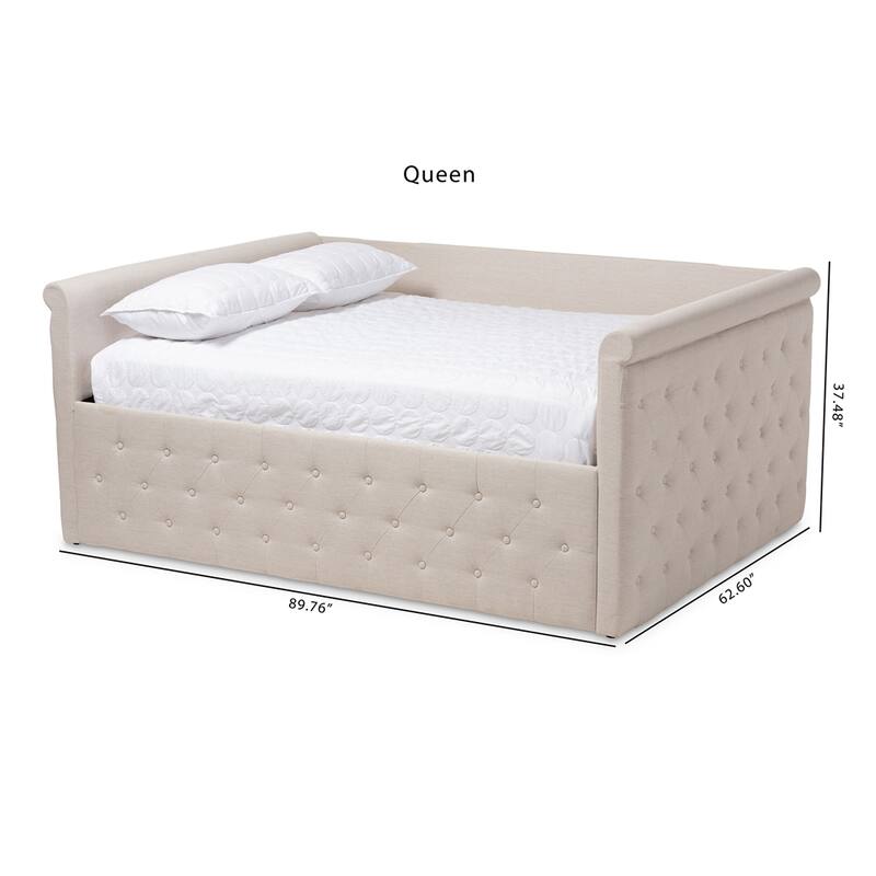 Modern and Contemporary Fabric Upholstered Size Daybed