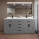 Option Dark Gray / White Quartz Top / Matte Black