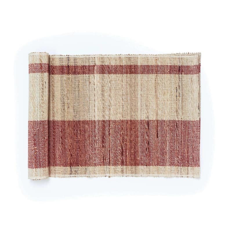 Artisan-Made Banana Fiber Table Runner | Handmade | Fairtrade | Upcycled | Nature-Inspired Decor by Sustainable Threads