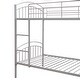 preview thumbnail 13 of 14, Twin Over Twin Metal Bunk Bed with Sturdy Steel Construction and Divisible Design , Safe and Durable Solution