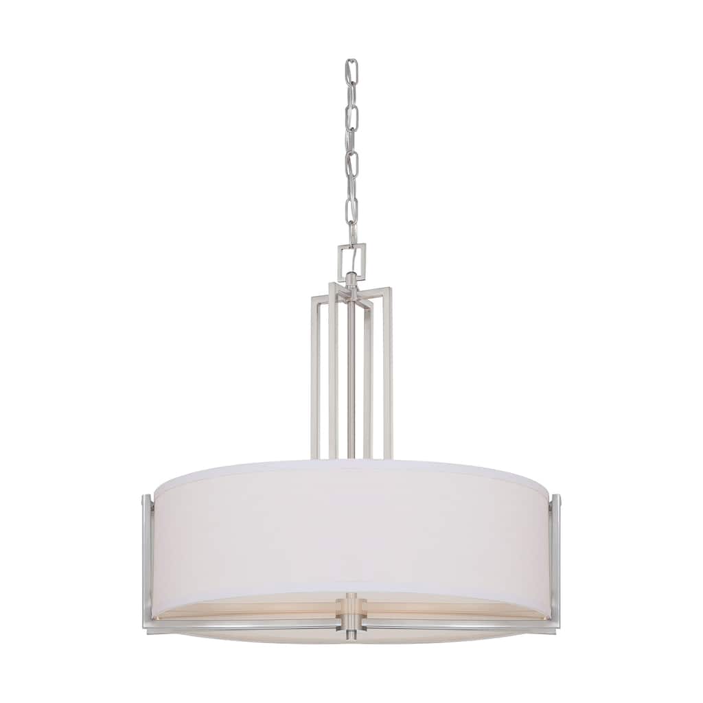 Gemini Brushed Nickel 4-light Pendant