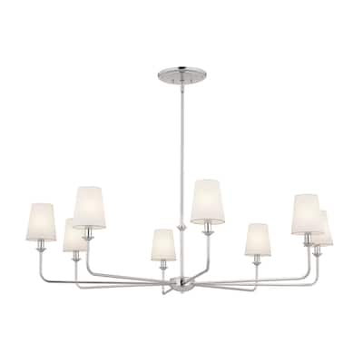 Kichler Lighting Pallas 8-Light Polished Nickel Chandelier - 42.75 in