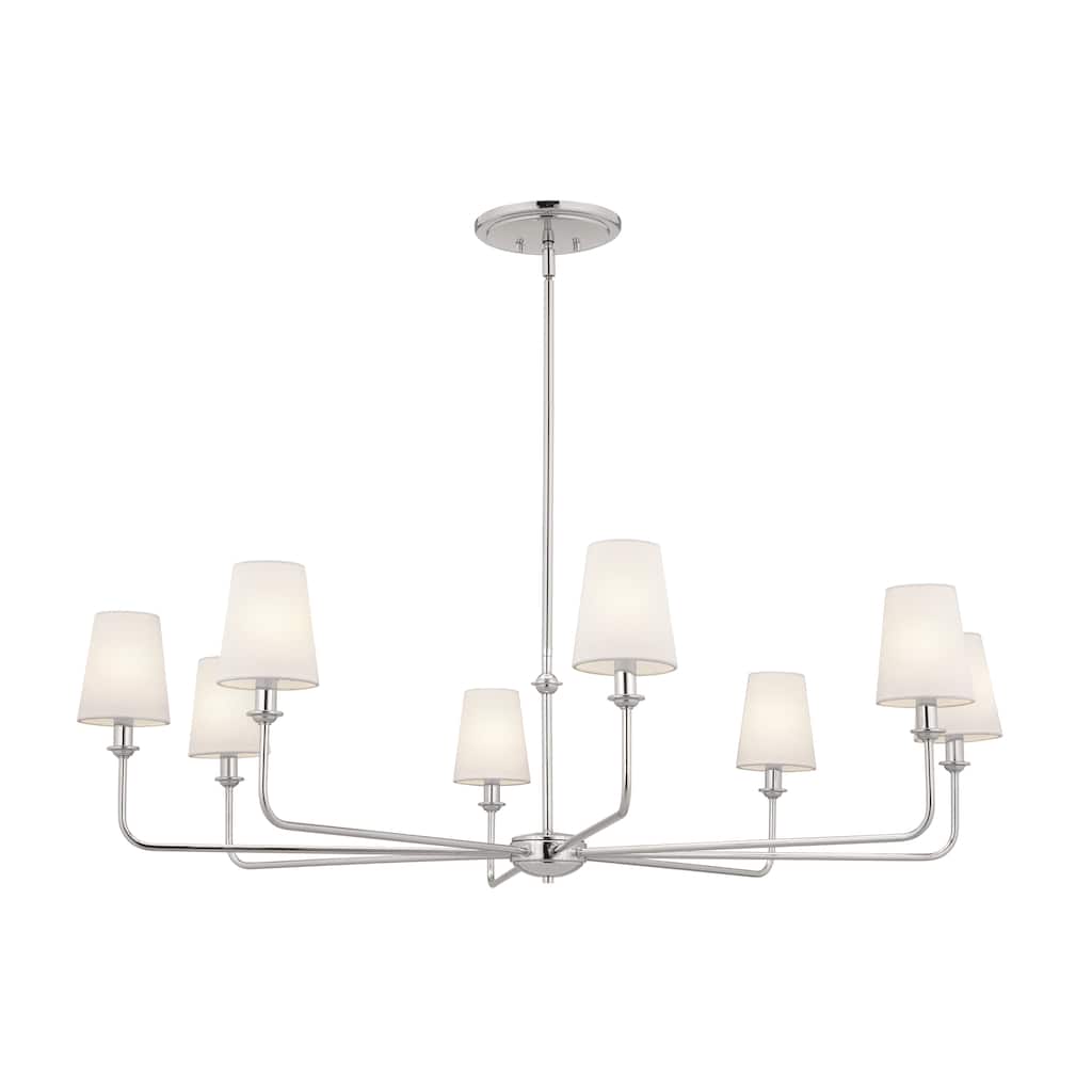 Kichler Lighting Pallas 8-Light Polished Nickel Chandelier - 42.75 in