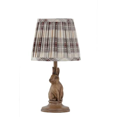 Merriweather 13" Mini Lamp with Linen Shade, Brown (Set of 2)
