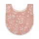 preview thumbnail 4 of 7, Violet Floral Cotton Baby Bib Set (3 Pack)