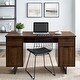 preview thumbnail 1 of 11, Middlebrook 54-Inch Executive Storage Desk - Dark Walnut