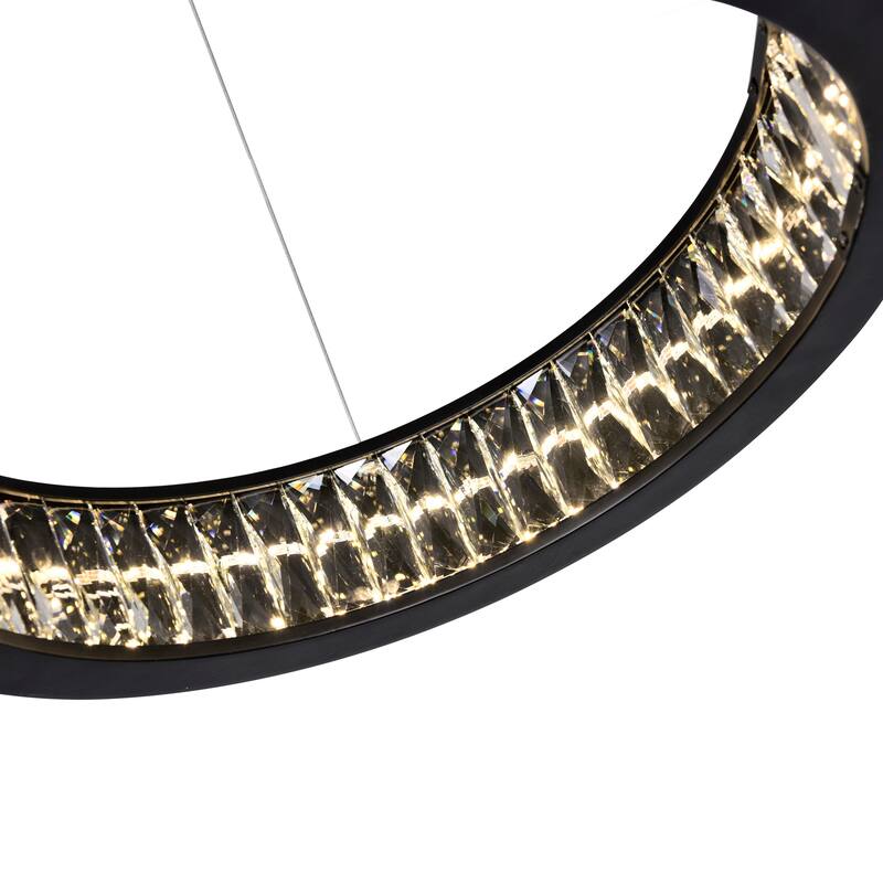 Rosalina LED Chandelier With Matte Black Finish - Matte Black