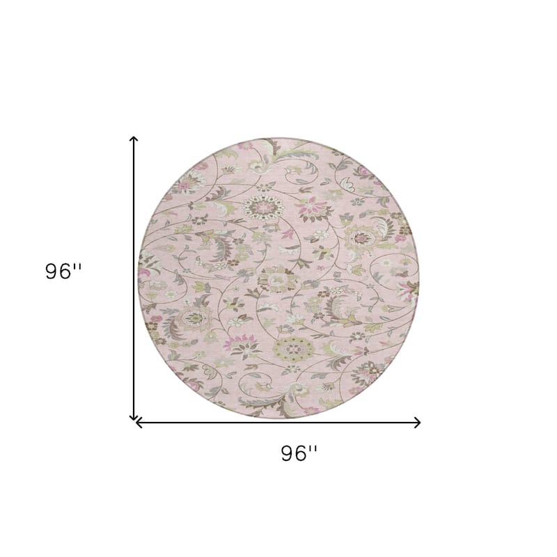 HomeRoots Floral Transitional Rectangle Outdoor Rug