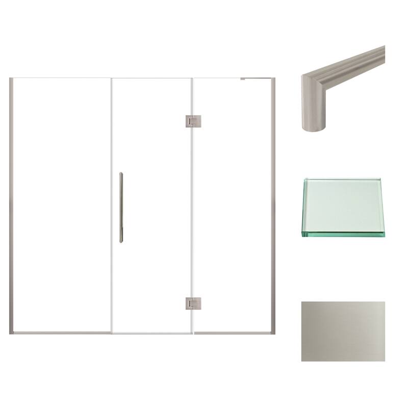 Transolid EHTF78247610C-T Elizabeth 76" High x 78" Wide Hinged Semi