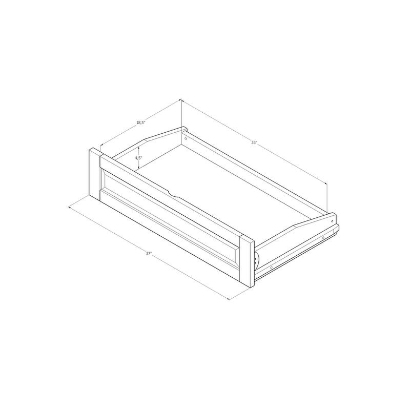 Somette Washington Full-size Futon Frame Includes Storage Drawers and Mattress
