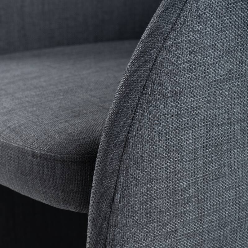 Modrest Brea Modern Charcoal Fabric Dining Chair