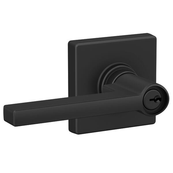 Schlage Solstice Single Cylinder Keyed Entry Door Lever Set with Bed