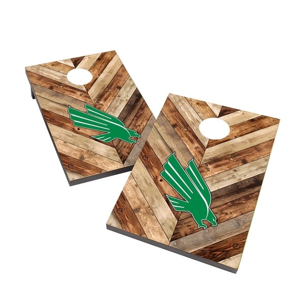 slide 2 of 5, North Texas Mean Green 2x4 Cornhole Bag Toss Game
