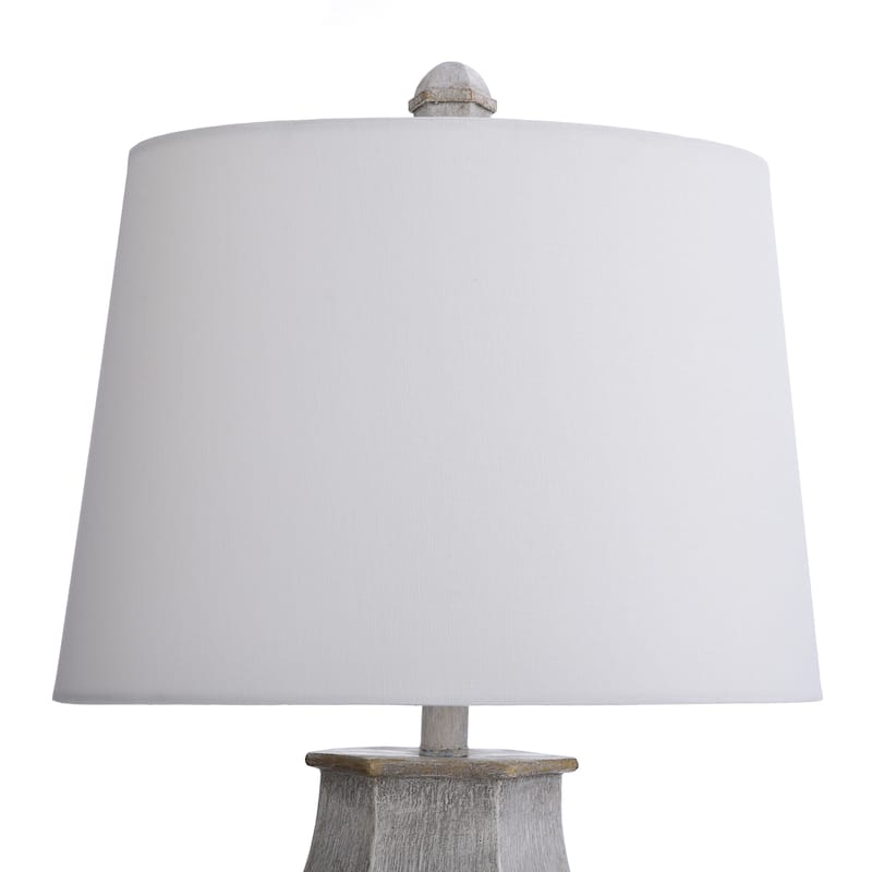 StyleCraft Basilica Sky Table Lamp - White Hardback Shade