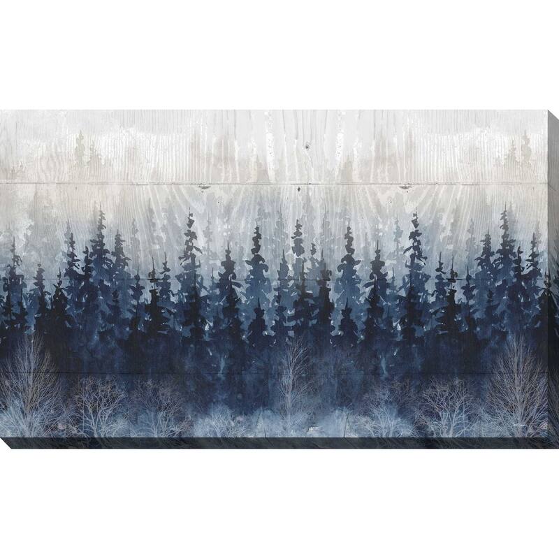 "Misty Indigo Forest (Horizontal)" by Carol Robinson Print on Canvas