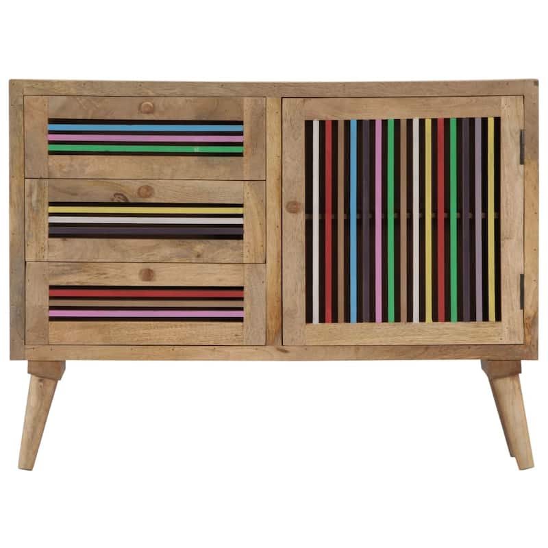 vidaXL Sideboard Storage Cabinet Buffet Sideboard Cabinet Solid Wood Mango