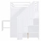 preview thumbnail 22 of 30, Full Size Bunk Bed with Wardrobe,Desk and Shelves