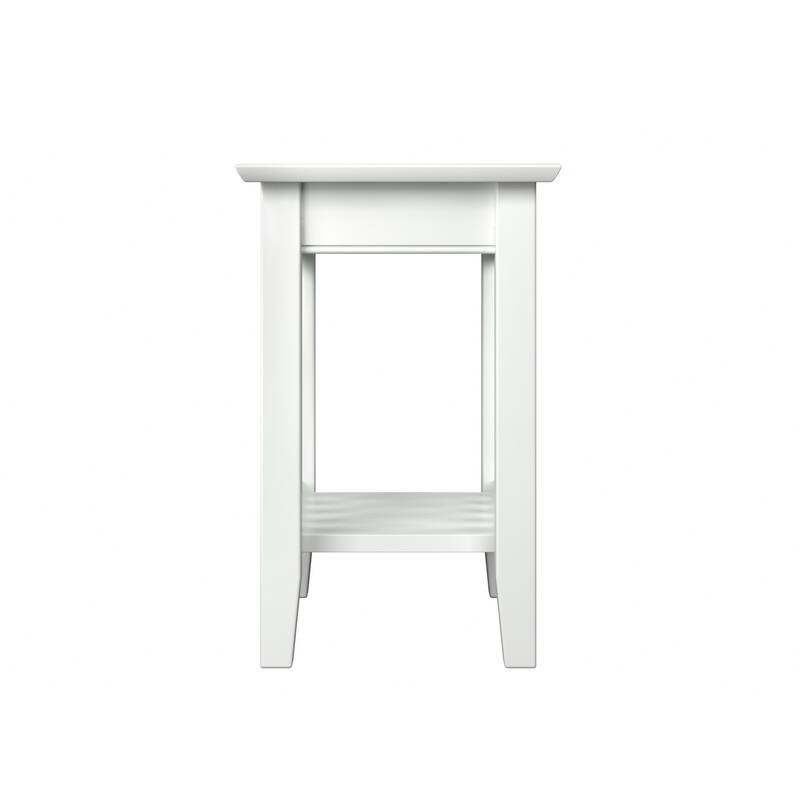 AFI Mission Chair Side Table Set of 2 with Built-in Charger