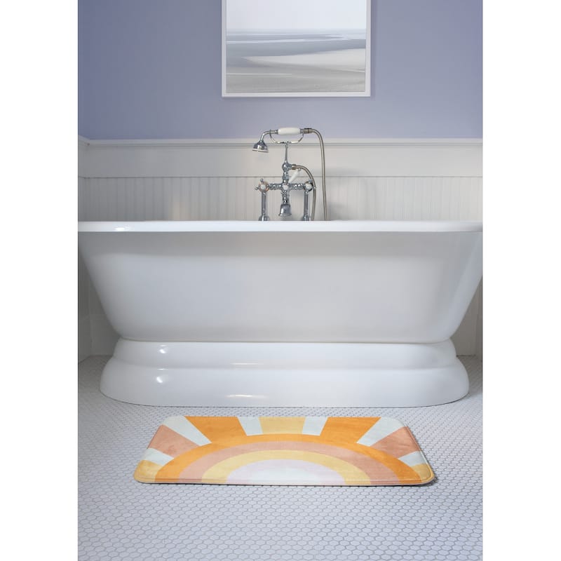 FloorPops Here Comes The Sun Memory Foam Bath Mat