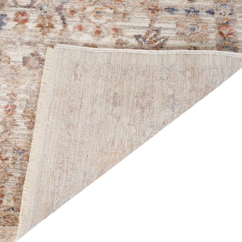 HomeRoots Floral Medallion Traditional Rectangle Area Rug