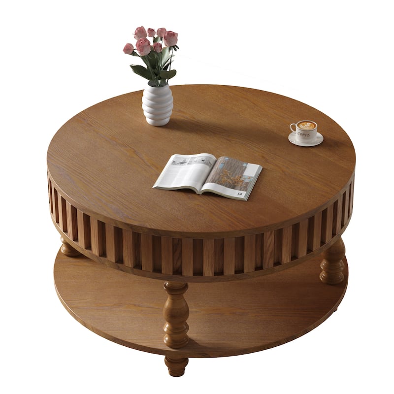 Modern Fluted Coffee Table with Storage, Black Finish Center Table with Flip-Top Lid, Sturdy Solid Wood Legs