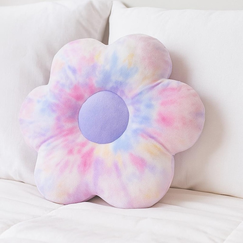 Urban Lifestyle Tie Dye Flower Pillow