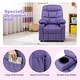 preview thumbnail 65 of 64, Costway Kids Youth Recliner Chair PU Leather w/Cup Holders & Side