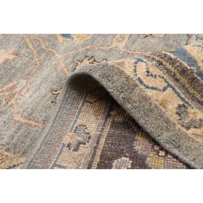 ECARPETGALLERY Hand-knotted Finest Agra Jaipur Teal Wool Rug - 9'3 x 13'1