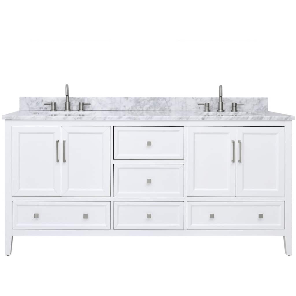 Avanity EVERETTE-VS73-WT-C Everette 72" Free Standing Double Basin
