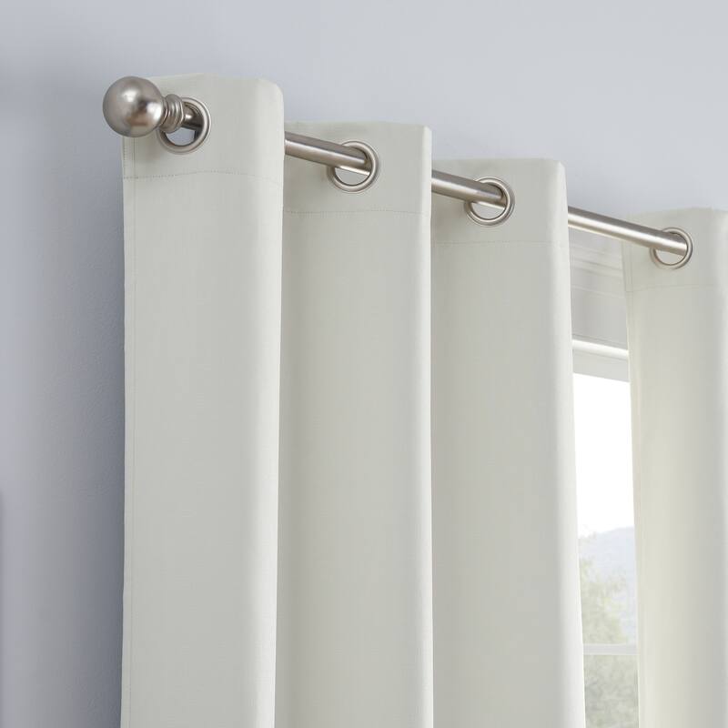 Eclipse Khloe 100% Absolute Zero Blackout Solid Textured Thermaback Curtain Single Panel