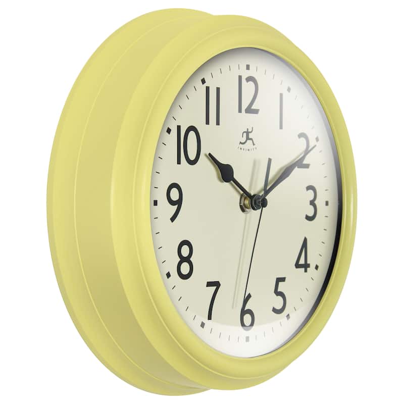 Nostalgic 9.5" Plastic Clock - 9.5 in.