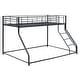 preview thumbnail 16 of 14, Steel Bunk Bed with Inclined Ladder and Full-Length Guardrail