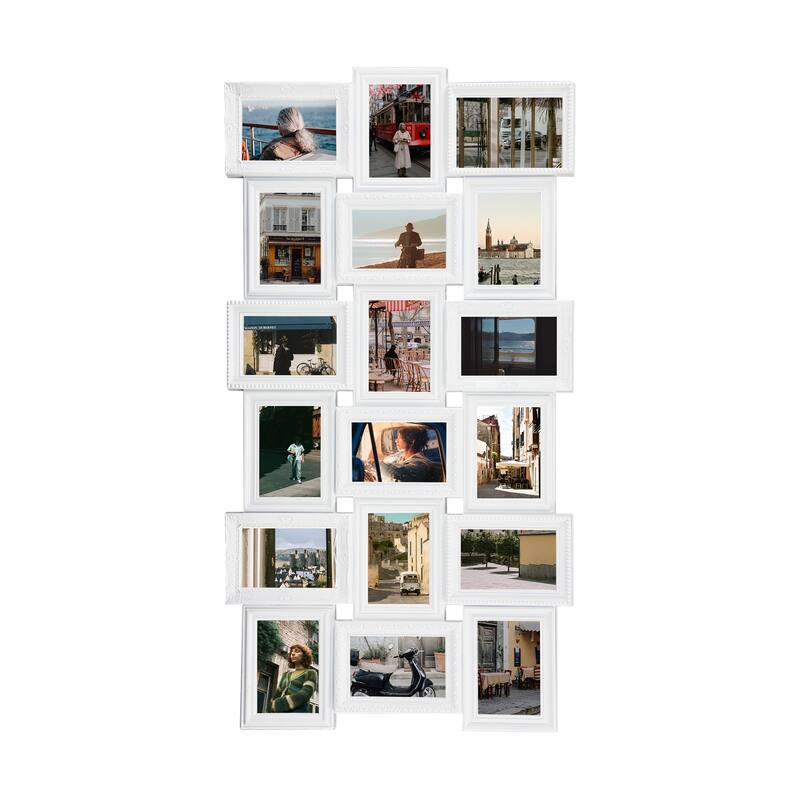 18 Openings Family Photo Frame 4x6 Picture Frame Collage Large for Wall Decor