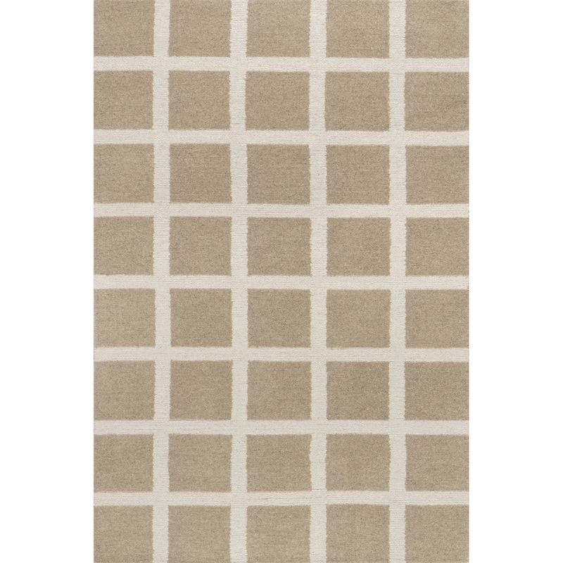 Frenshe Interiors Nepenthe Checked Wool Area Rug
