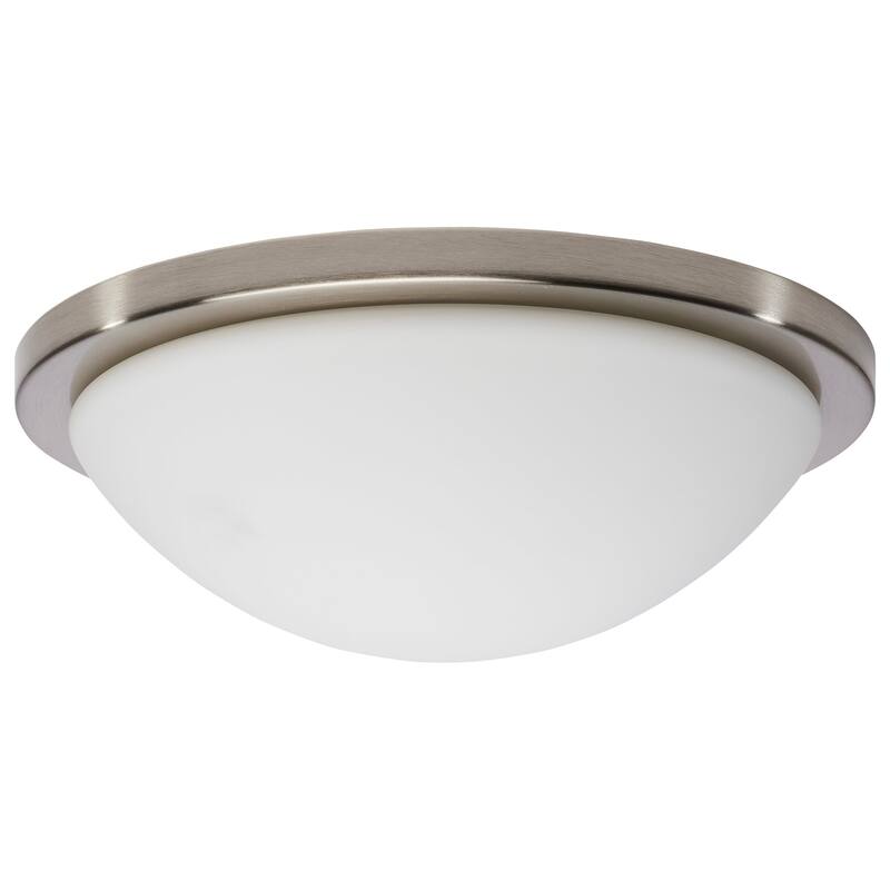 Nuvo Lighting 62/1843 Button 14" Wide 1 Light LED Flush Mount Bowl - Brushed Nickel
