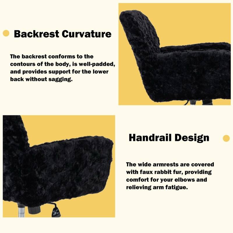 Metal Swivel Home Upholstered Office Chair
