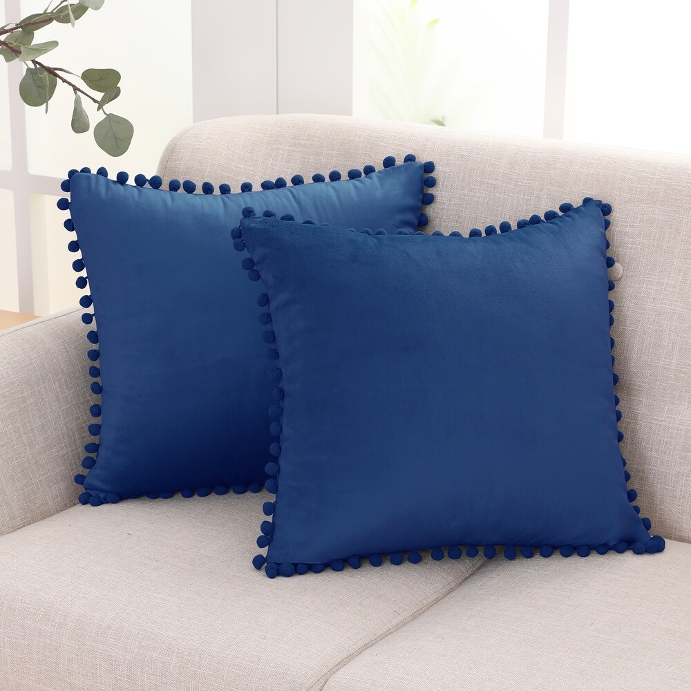 1Pc Christmas Tree Blue Victorian Blue Navy Blue Throw Pillow