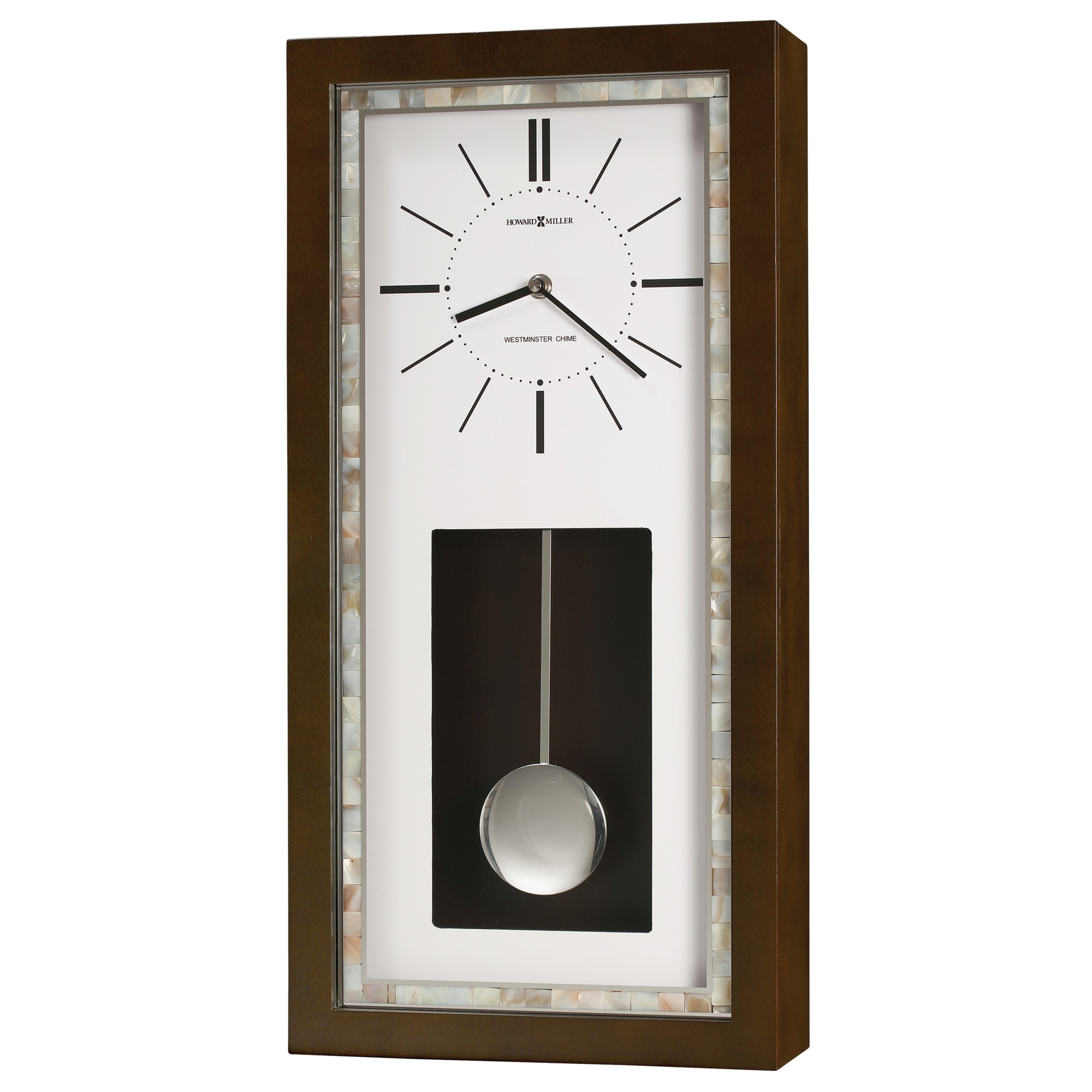 Howard Miller Holden Modern, Transitional, Bold, and Chic, Statement Gallery Wall Clock with Pendulum, Reloj De Pared