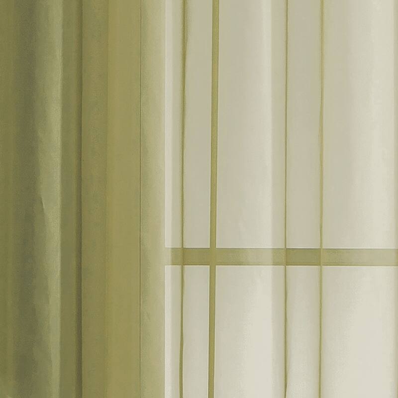 Window Elements Diamond Sheer Voile Extra Wide Curtains (Set of 2)