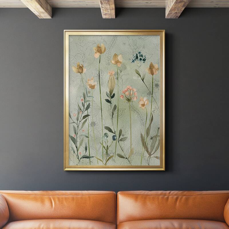 Botanical Sketchbook Premium Framed Print - Ready to Hang