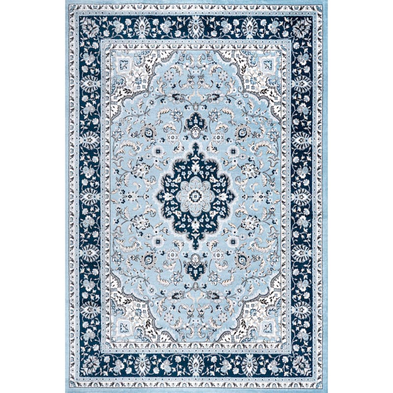 JONATHAN Y Acanthus Modern Persian Floral Area Rug - 8 X 10 - Blue/Navy