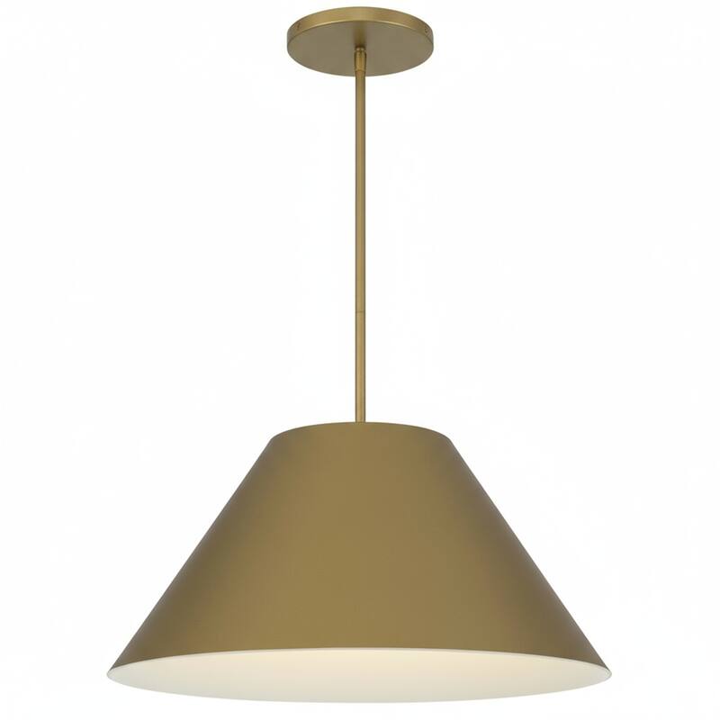 22" Diameter Integrated LED Brass Pendant