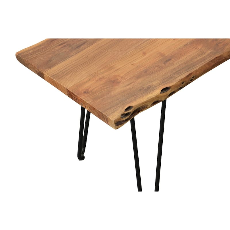 Wooden Rectangular Coffee Table - 40" - Black