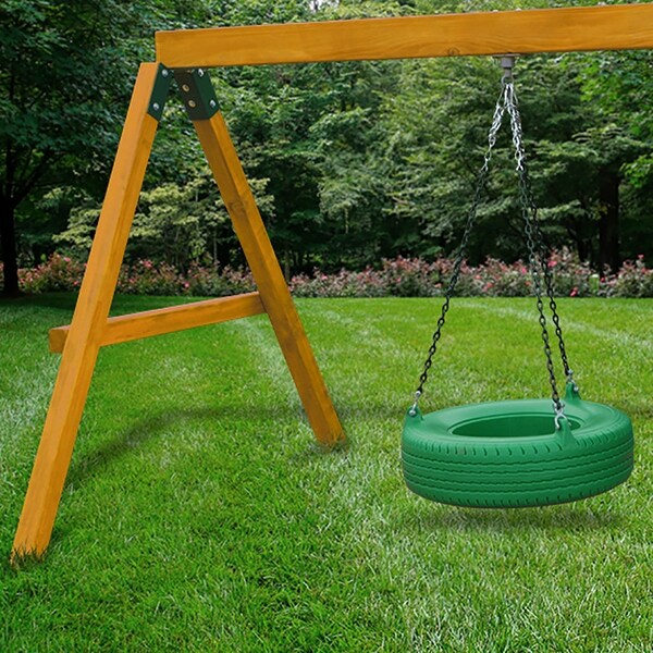 playset with tire swing