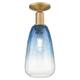 Option Brushed Brass / Sapphire Blue Shade