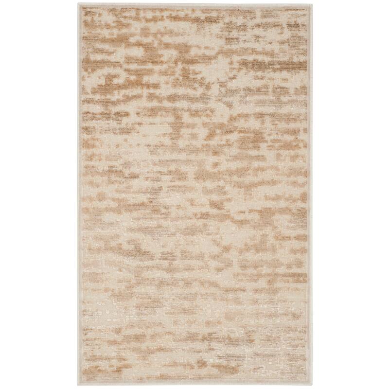 SAFAVIEH Paradise Luken Modern Viscose Rug - 2'7" x 4' - Stone/Cream - Rectangle